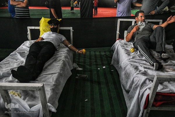 کمپین نذر خون در کشمیر به یاد اباعبدالله