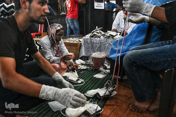 کمپین نذر خون در کشمیر به یاد اباعبدالله