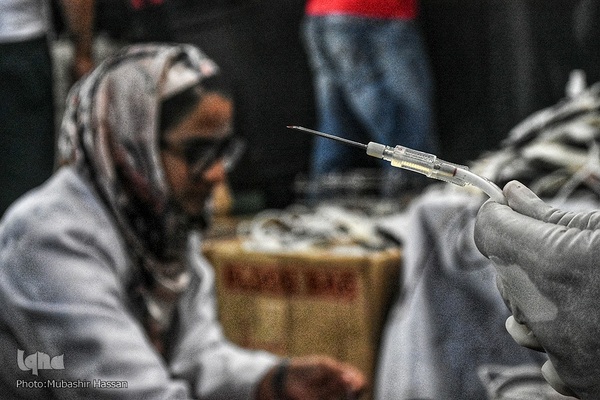 کمپین نذر خون در کشمیر به یاد اباعبدالله