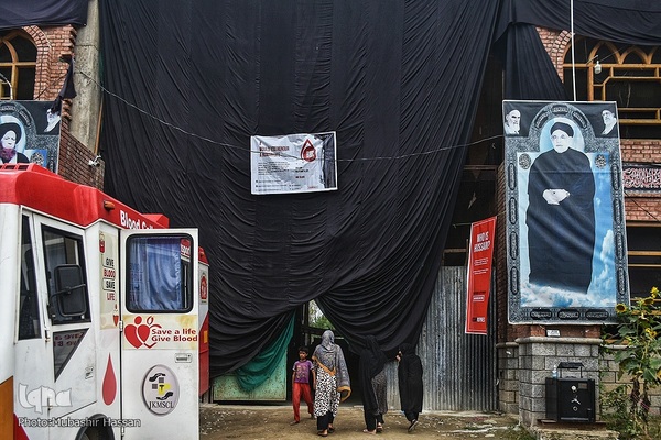 کمپین نذر خون در کشمیر به یاد اباعبدالله