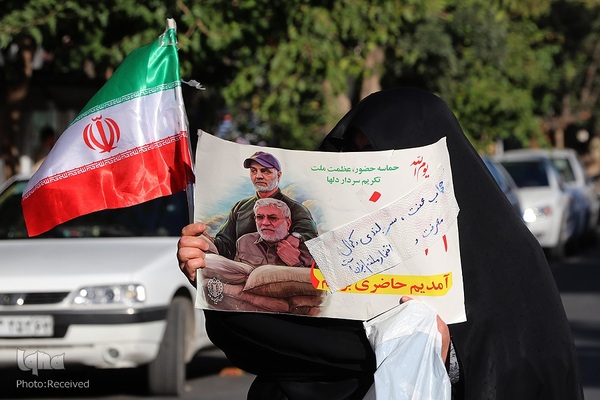 تجمع مدافعان و حامیان حریم خانواده و حجاب در شیراز