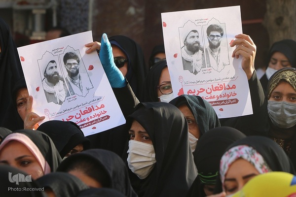 تجمع مدافعان و حامیان حریم خانواده و حجاب در شیراز