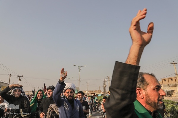 «مشایه الحسین(ع)» اهواز راهی کربلا شد