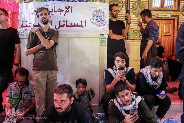 آستان مقدس علوی در ایام اربعین