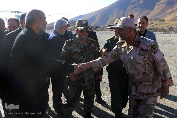 بازدید احمد وحیدی، وزیر کشور از مرز تمرچین