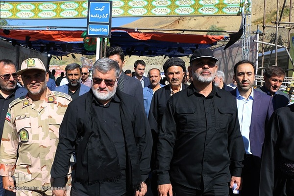 بازدید احمد وحیدی، وزیر کشور از مرز تمرچین