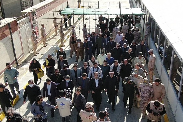 بازدید احمد وحیدی، وزیر کشور از مرز تمرچین