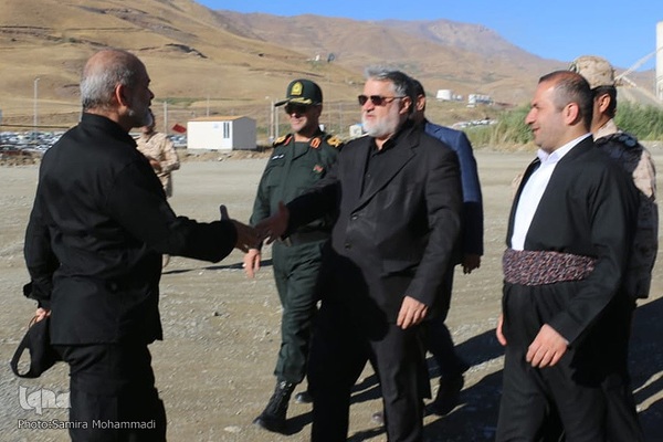 بازدید احمد وحیدی، وزیر کشور از مرز تمرچین