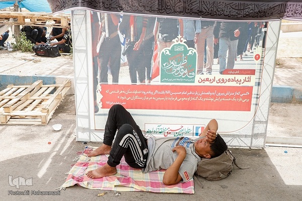 زائران اربعین حسینی در مرز شلمچه
