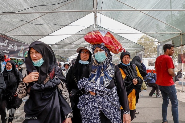 زائران اربعین حسینی در مرز شلمچه