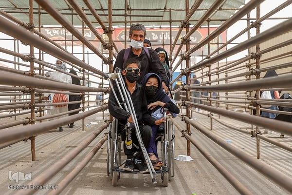 زائران اربعین حسینی در مرز شلمچه