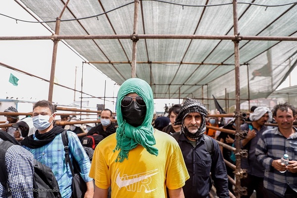 زائران اربعین حسینی در مرز شلمچه