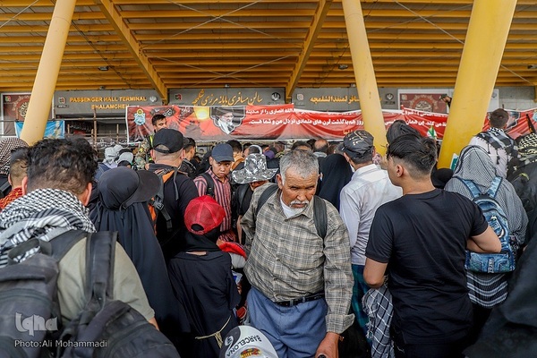 زائران اربعین حسینی در مرز شلمچه