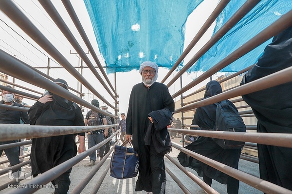 زائران اربعین حسینی در مرز شلمچه