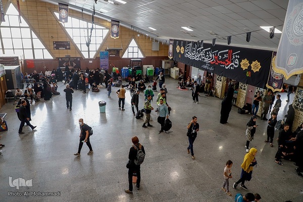 زائران اربعین حسینی در مرز شلمچه