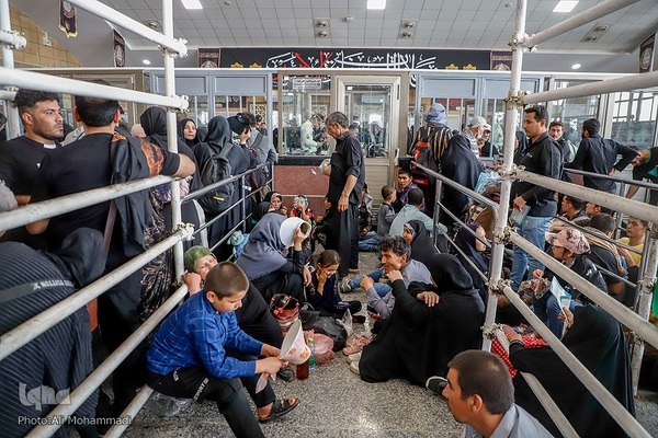 زائران اربعین حسینی در مرز شلمچه