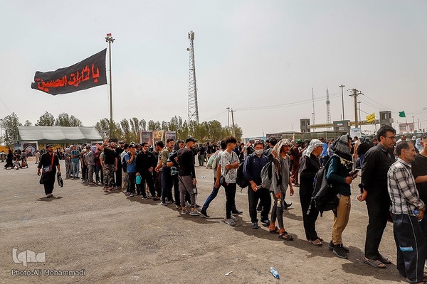 زائران اربعین حسینی در مرز شلمچه