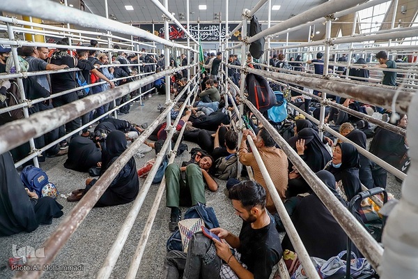 زائران اربعین حسینی در مرز شلمچه