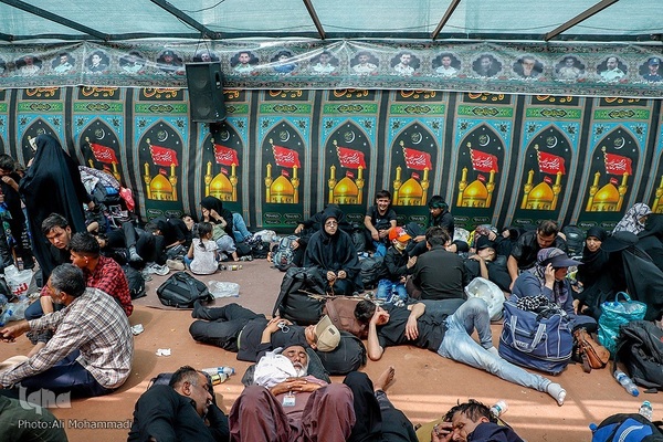 زائران اربعین حسینی در مرز شلمچه