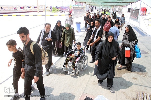 بازگشت زائران از مرز چذابه