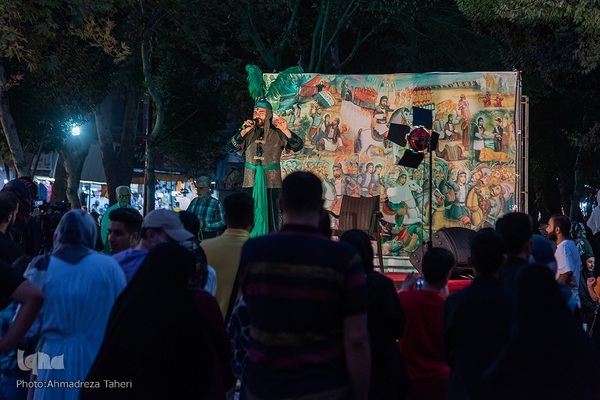 اجرای آیین سنج‌زنی آران بیدگل در چهارباغ اصفهان‎‎