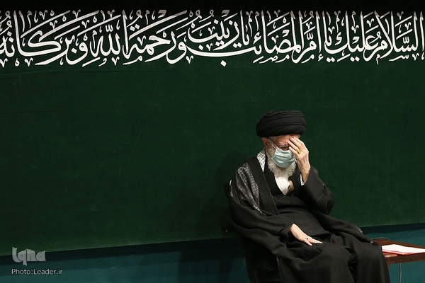 مراسم عزاداری اربعین حسینی با حضور رهبر انقلاب اسلامی در حسینیه‌ی امام خمینی (ره)