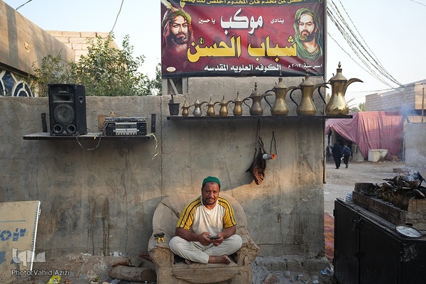 پیاده روی اربعین حسینی در منطقه طریق العلما و زرگه به سمت کربلای معلی