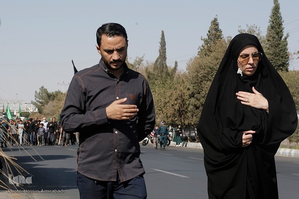 آیین پیاده‌روی جاماندگان اربعین حسینی در بیرجند