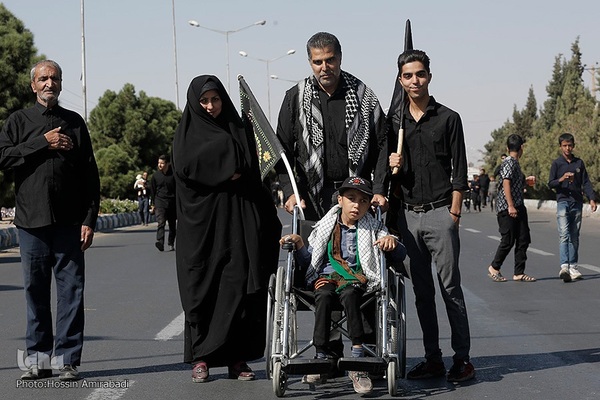 آیین پیاده‌روی جاماندگان اربعین حسینی در بیرجند