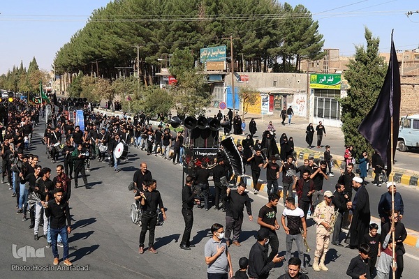 آیین پیاده‌روی جاماندگان اربعین حسینی در بیرجند