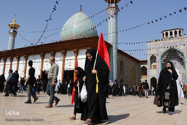 مراسم سوگواری اربعین حسینی در آستان مطهر حضرت شاهچراغ(ع) در شیراز