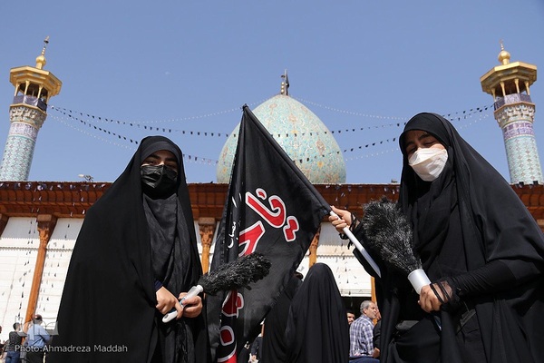 مراسم سوگواری اربعین حسینی در آستان مطهر حضرت شاهچراغ(ع) در شیراز