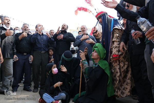 مراسم سوگواری اربعین حسینی در آستان مطهر حضرت شاهچراغ(ع) در شیراز