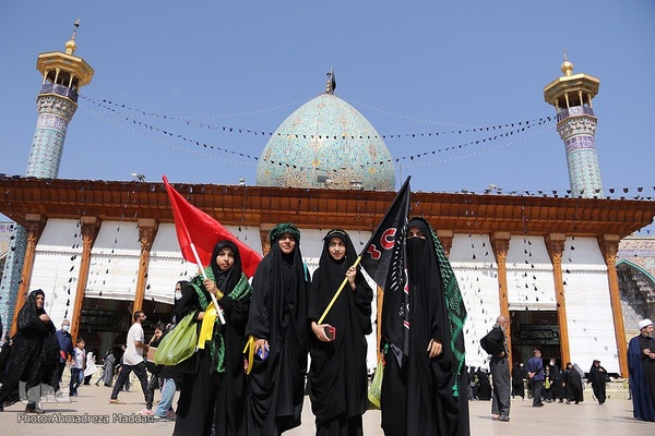مراسم سوگواری اربعین حسینی در آستان مطهر حضرت شاهچراغ(ع) در شیراز
