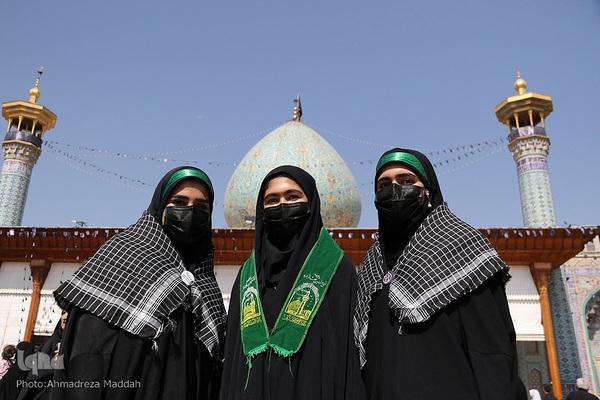 مراسم سوگواری اربعین حسینی در آستان مطهر حضرت شاهچراغ(ع) در شیراز