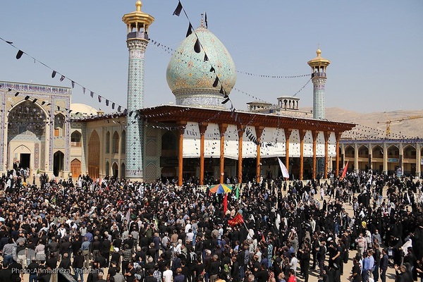 مراسم سوگواری اربعین حسینی در آستان مطهر حضرت شاهچراغ(ع) در شیراز