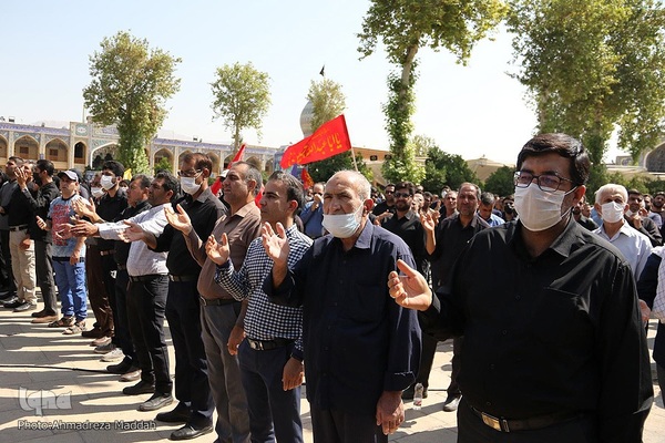مراسم سوگواری اربعین حسینی در آستان مطهر حضرت شاهچراغ(ع) در شیراز