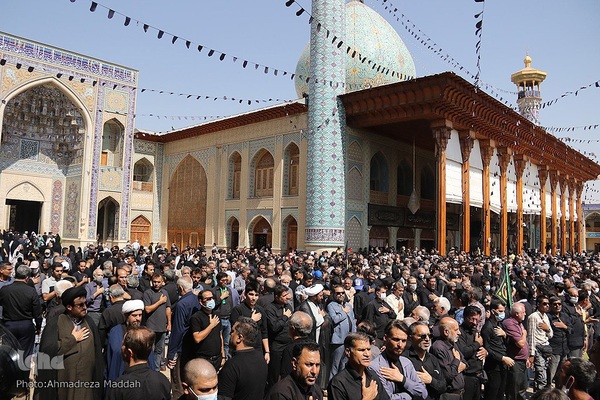 مراسم سوگواری اربعین حسینی در آستان مطهر حضرت شاهچراغ(ع) در شیراز