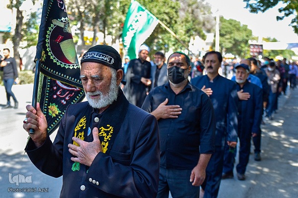 آیین پیاده‌روی جاماندگان اربعین حسینی در بجنورد