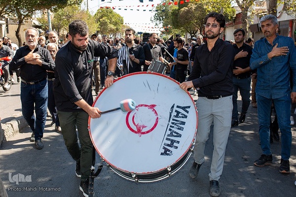 آیین پیاده‌روی جاماندگان اربعین حسینی در قزوین