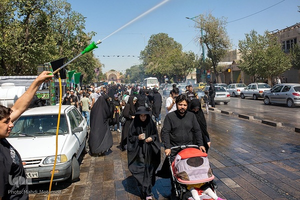 آیین پیاده‌روی جاماندگان اربعین حسینی در قزوین