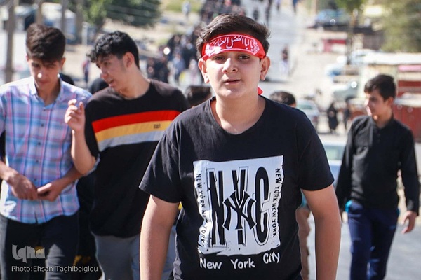 آیین پیاده‌روی جاماندگان اربعین حسینی در زنجان