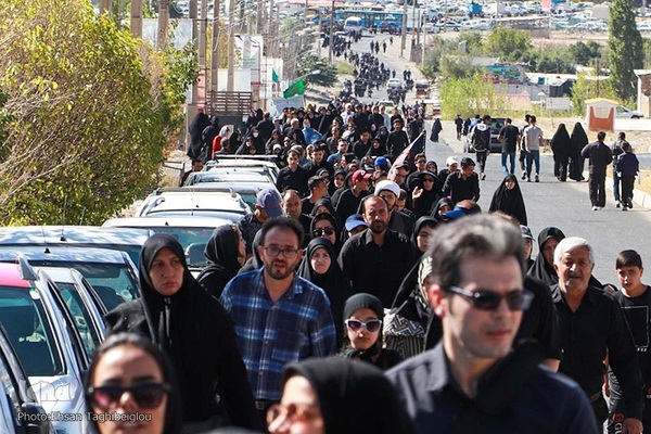 آیین پیاده‌روی جاماندگان اربعین حسینی در زنجان