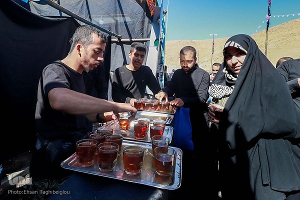 آیین پیاده‌روی جاماندگان اربعین حسینی در زنجان