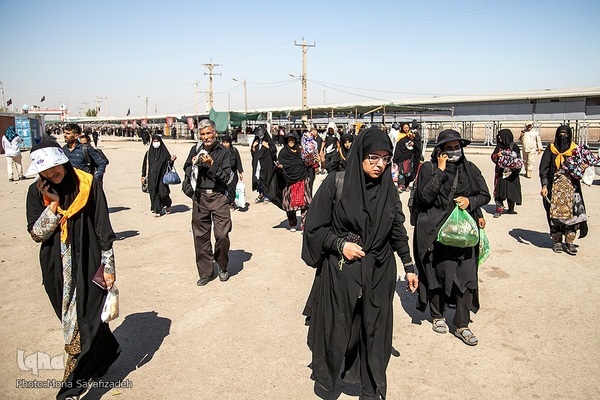 بازگشت زائران اربعین از مرز شلمچه