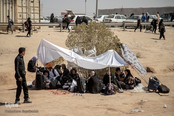 بازگشت زائران اربعین از مرز شلمچه