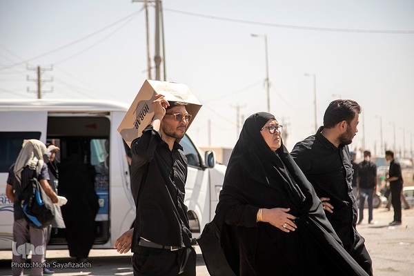 بازگشت زائران اربعین از مرز شلمچه
