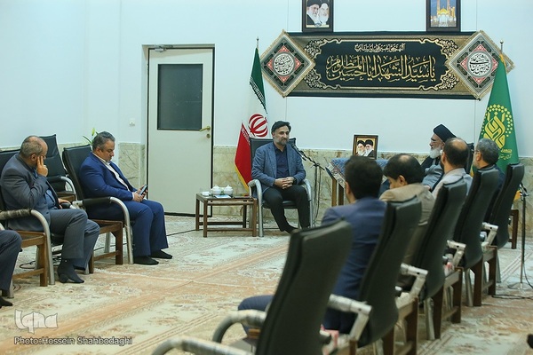 دیدار روح‌الله دهقانی فیروز‌آبادی، رئیس جهاددانشگاهی با حجت الاسلام والمسلمین سعیدی، تولیت آستان مقدس حضرت معصومه(س) 