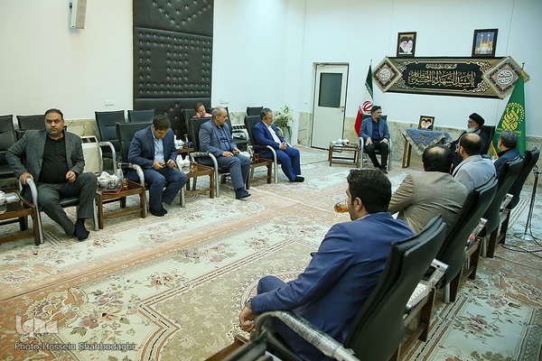 دیدار روح‌الله دهقانی فیروز‌آبادی، رئیس جهاددانشگاهی با حجت الاسلام والمسلمین سعیدی، تولیت آستان مقدس حضرت معصومه(س) 