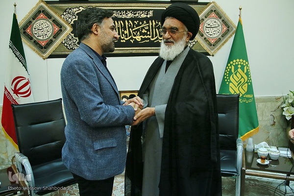 دیدار روح‌الله دهقانی فیروز‌آبادی، رئیس جهاددانشگاهی با حجت الاسلام والمسلمین سعیدی، تولیت آستان مقدس حضرت معصومه(س) 